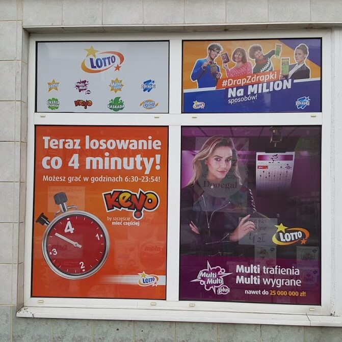demontaż usuwanie starych reklam i montaż nowych reklam dla lotto, agencja reklamowa krantom.PL zachodniopomorskie Świnoujście Mielno Kołobrzeg Międzyzdroje Choszczno Pełczyce Gryfice Gryfino