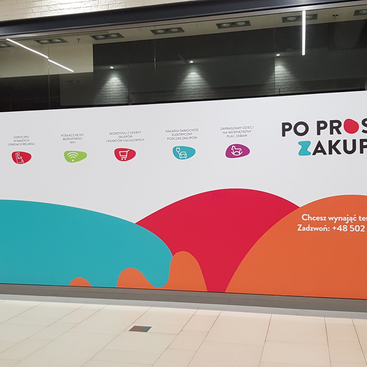 oklejanie galerii handlowych krantom Szczecin