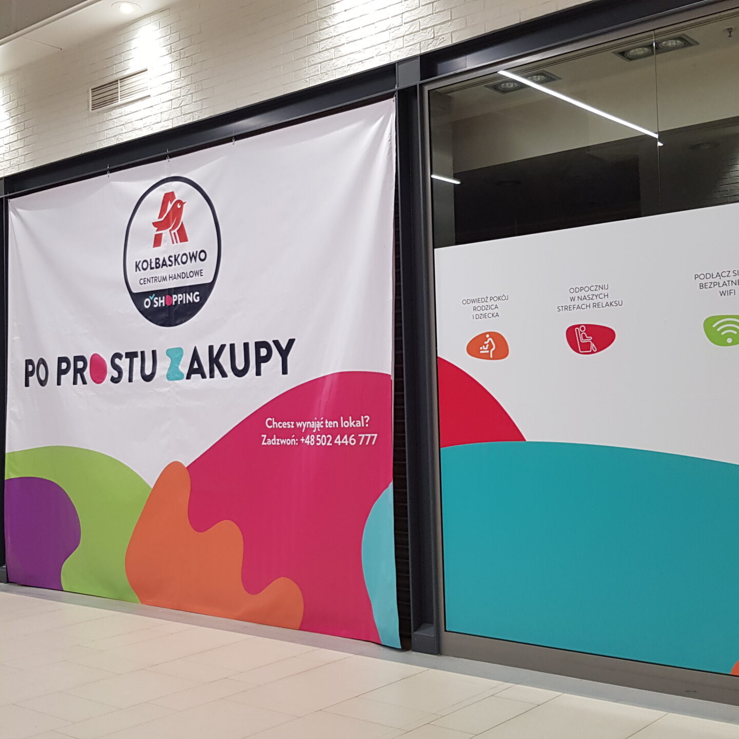 oklejanie galerii handlowych krantom Szczecin
