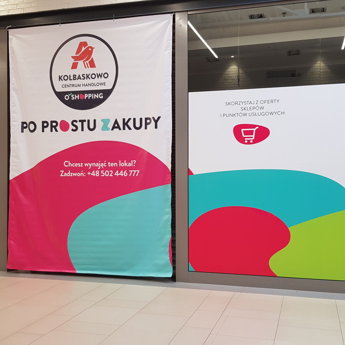 oklejanie galerii handlowych krantom Szczecin