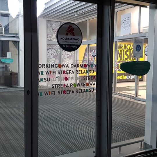 oklejanie galerii handlowych krantom Szczecin