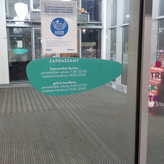 oklejanie galerii handlowych krantom Szczecin