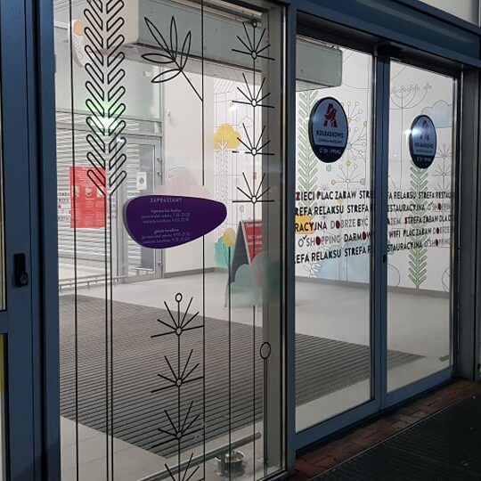 oklejanie galerii handlowych krantom Szczecin
