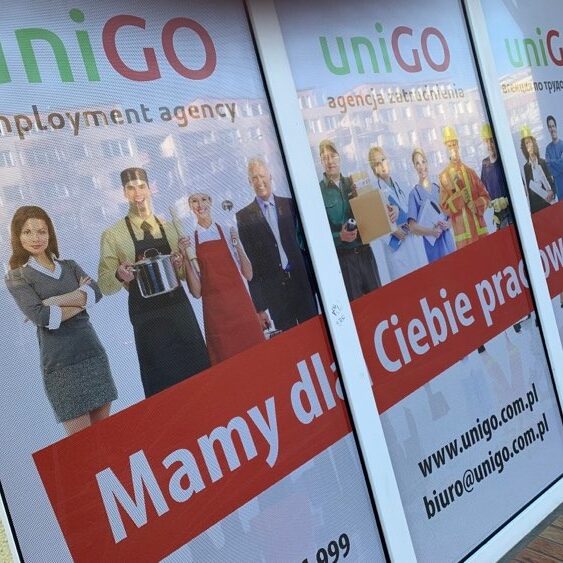 oklejanie punktów usługowych agencja reklamowa krantom.PL Szczecin