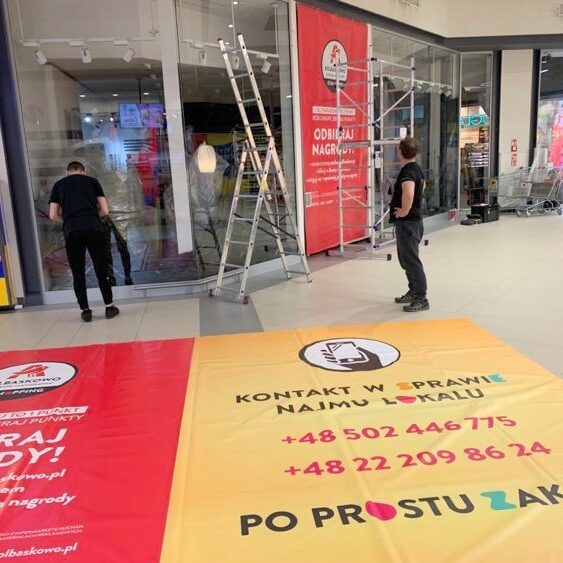 oklejanie galerii handlowych krantom Szczecin