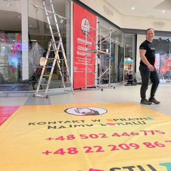 oklejanie galerii handlowych krantom Szczecin